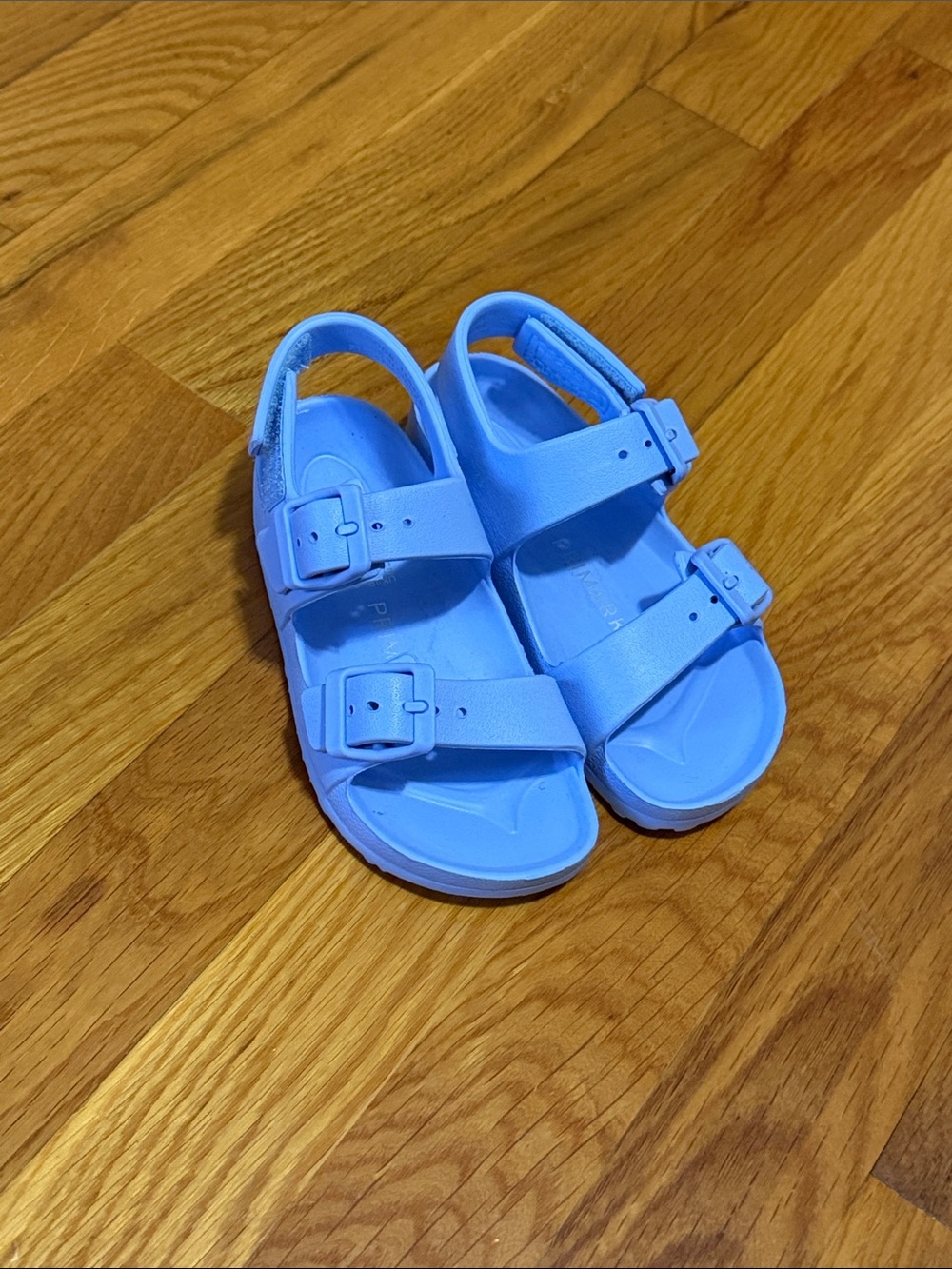 Girls Blue Adjustable Strap Sandals